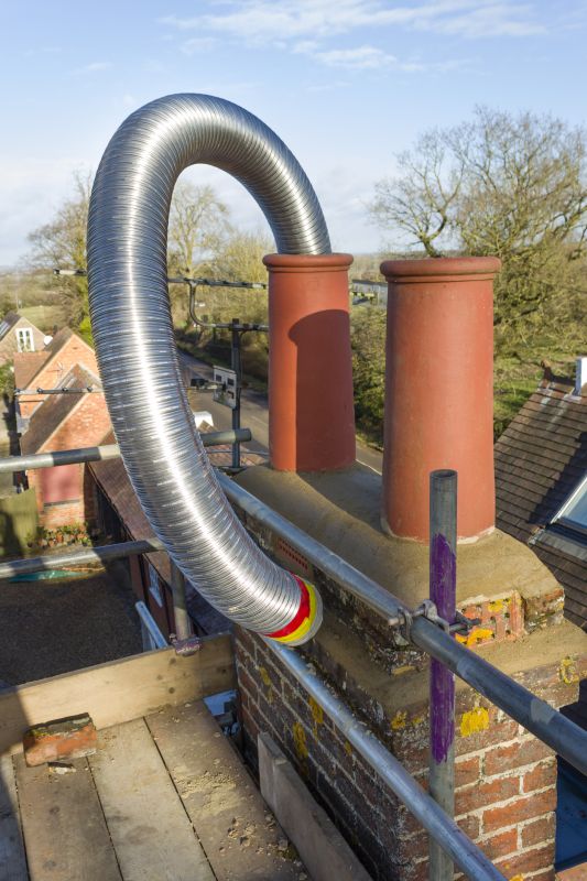 Repaired Flue Pipe Installation